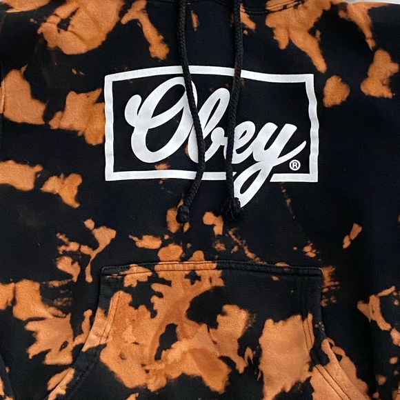 OBEY bleach tie dye hoodie - Picture 3 of 4